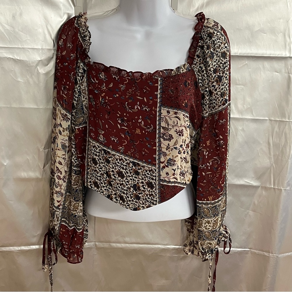 Papaya ladies sheer tunic top size large (NWT)